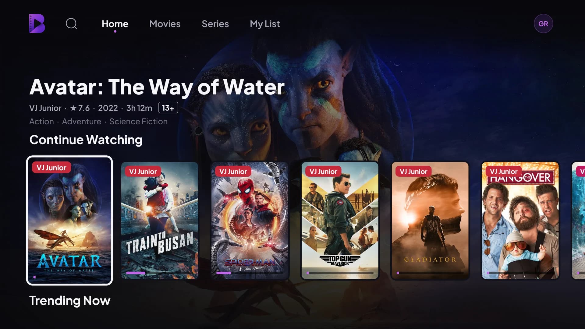 NetMovies UG on a TV